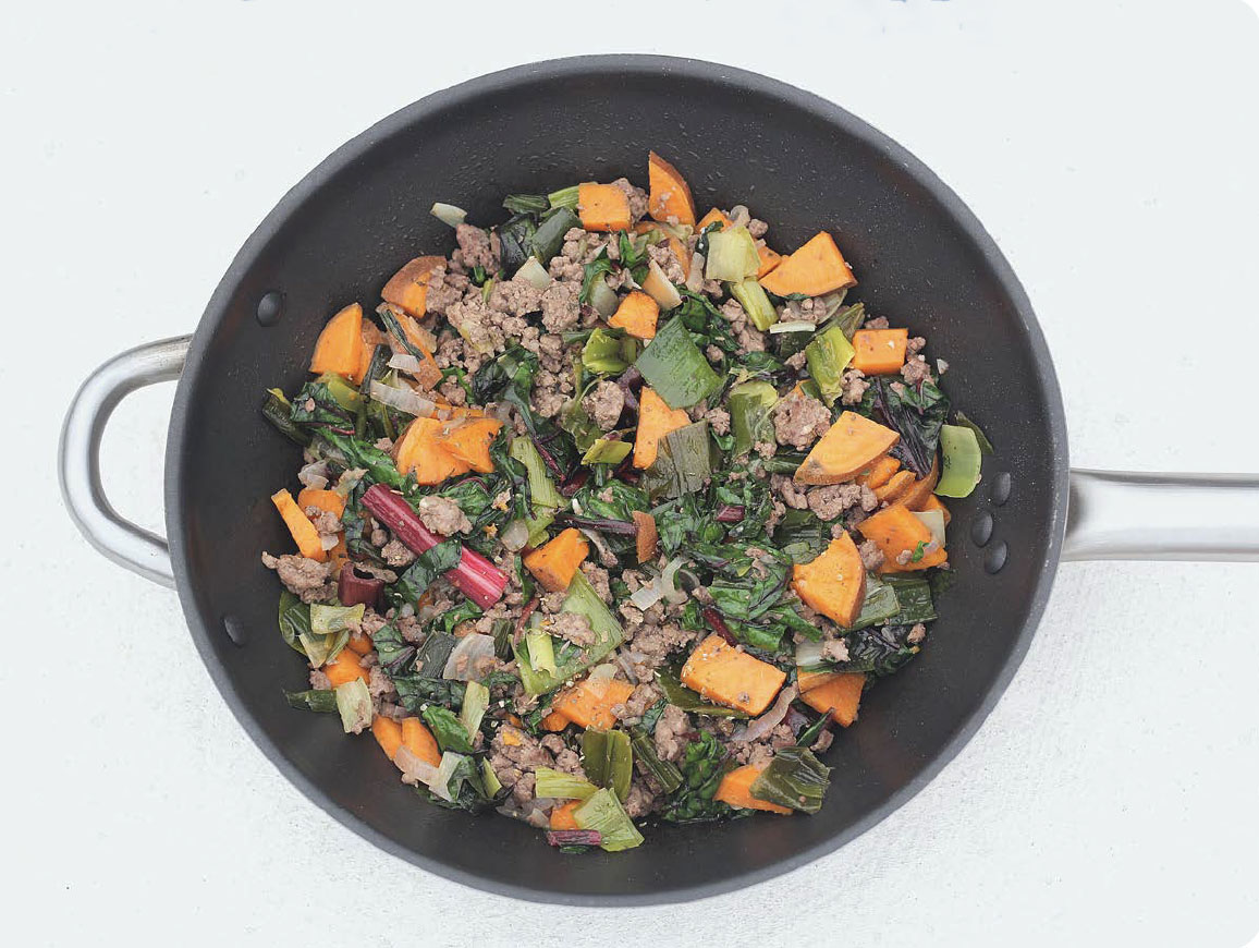 ground beef and vegetable skillet
