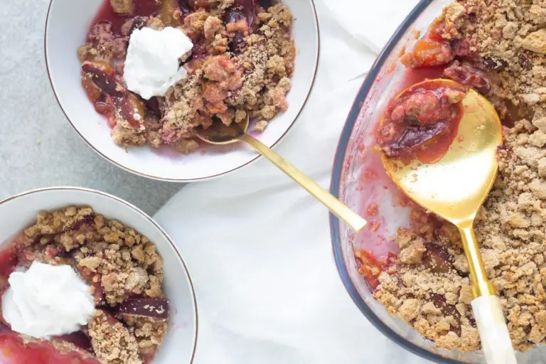 Grain-free Plum Crumble (AIP, Paleo)