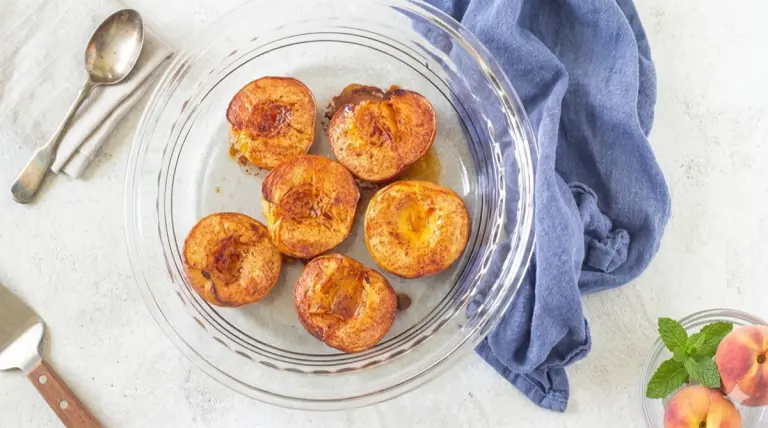 Easy Baked Peaches (AIP, Paleo)