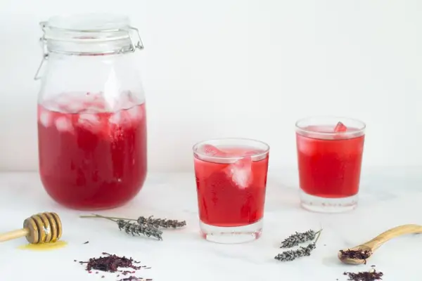 Hibiscus Lavender Iced Tea