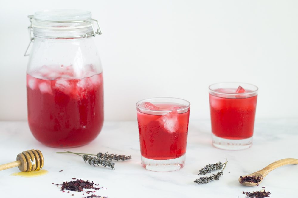 Hibiscus Lavender Iced Tea