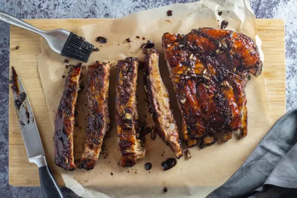 Molasses-Glazed Ribs