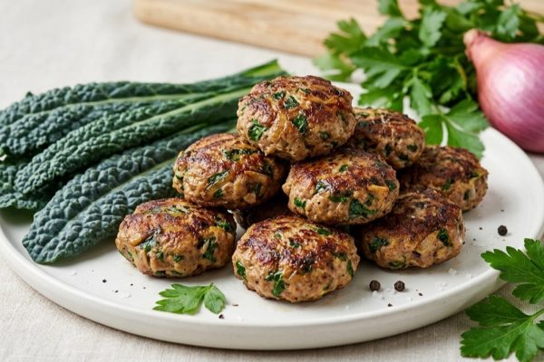 Cilantro Kale Beef Patties