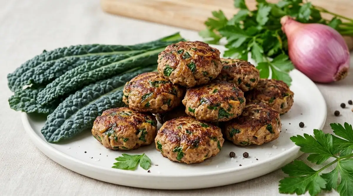 Cilantro Kale Beef Patties
