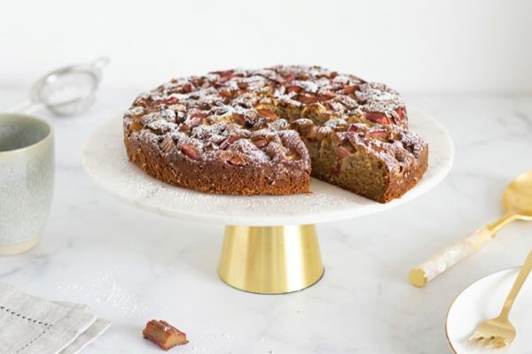 Grain-free Rhubarb Cake