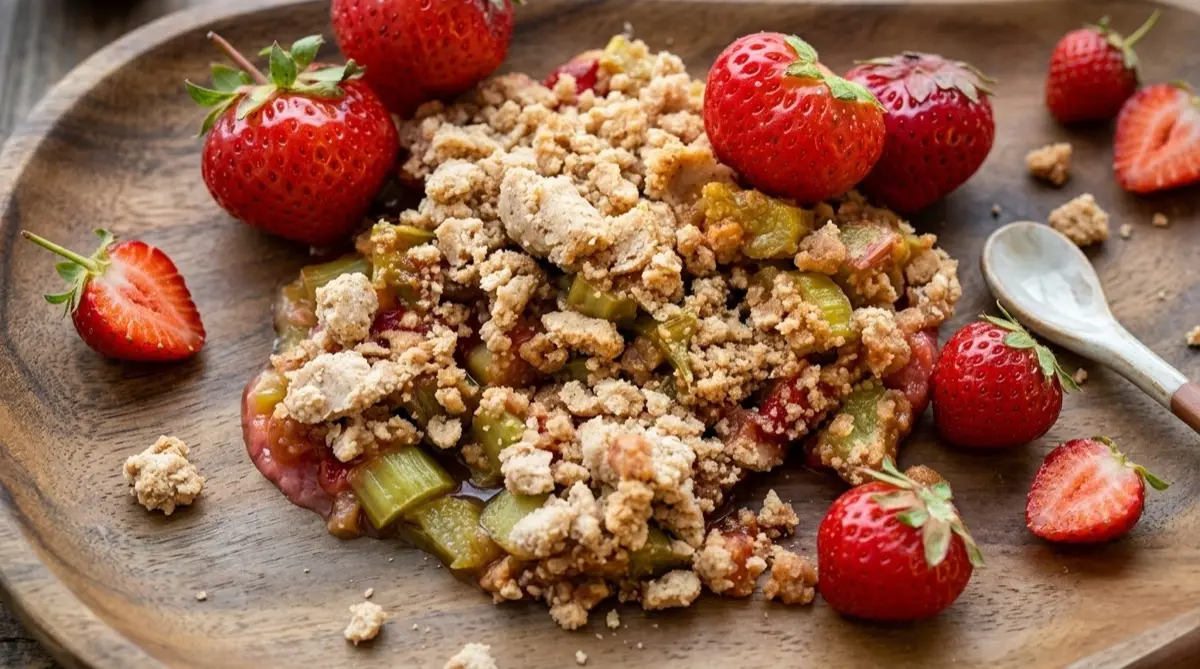 Rhubarb – Strawberry Crisp — AIP Paleo recipe