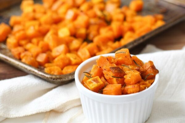 Rosemary Garlic Roasted Butternut Squash