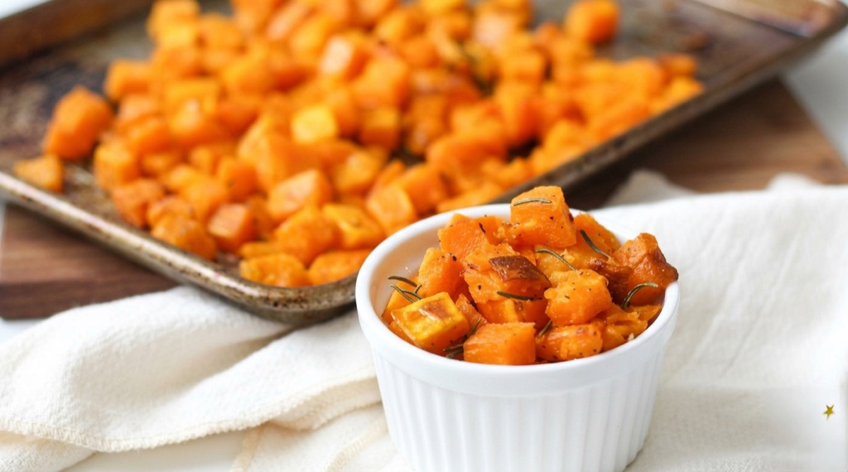 Rosemary Garlic Roasted Butternut Squash
